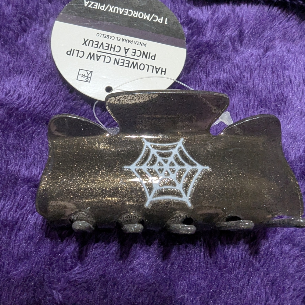 Spider Web Hair Claw Clip